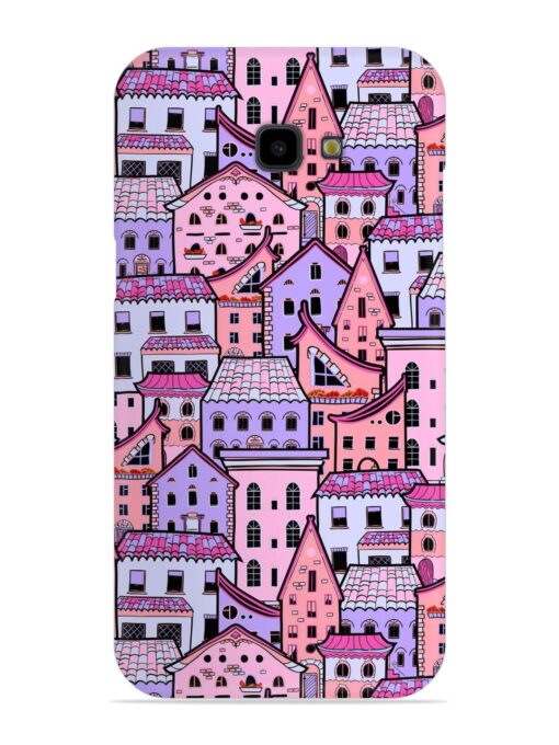 Seamless Pattern Houses Snap Case for Samsung Galaxy J4 Plus