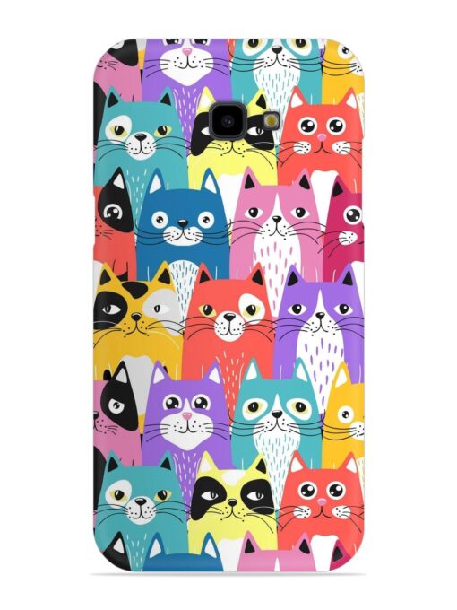 Funny Cartoon Cats Snap Case for Samsung Galaxy J4 Plus