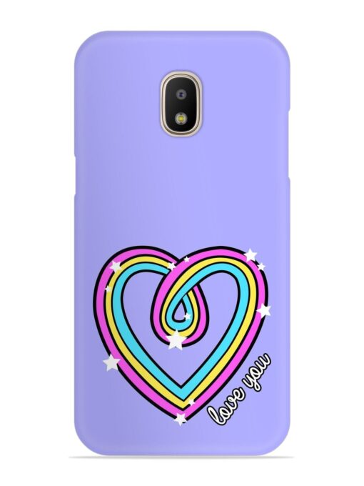 Colorful Rainbow Heart Snap Case for Samsung Galaxy J5 (2017)