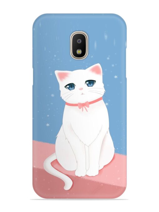 Cute White Cat Snap Case for Samsung Galaxy J5 (2017)