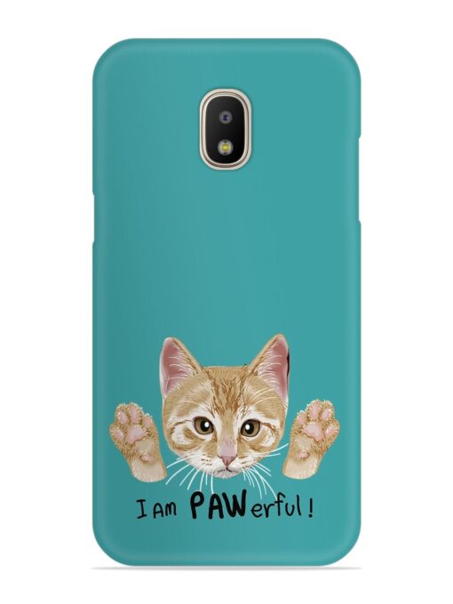 Typography Slogan Cat Snap Case for Samsung Galaxy J5 Pro