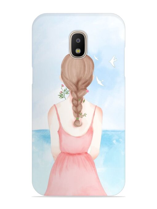 Watercolor Girl Vector Snap Case for Samsung Galaxy J5 Pro