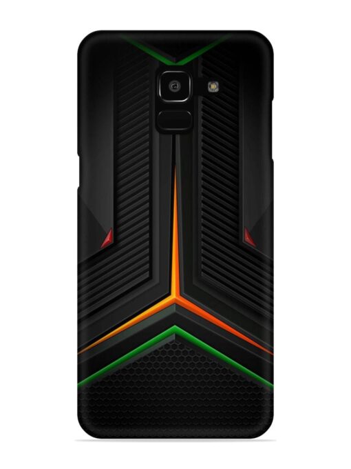 Orange Triangle Light Snap Case for Samsung Galaxy J6 (2018)