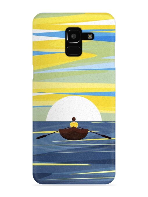 Rowing Person Ferry Paddle Snap Case for Samsung Galaxy J6 (2018) Zapvi