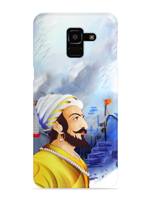 Shivaji Maharaj Color Paint Art Snap Case for Samsung Galaxy J6 (2018)