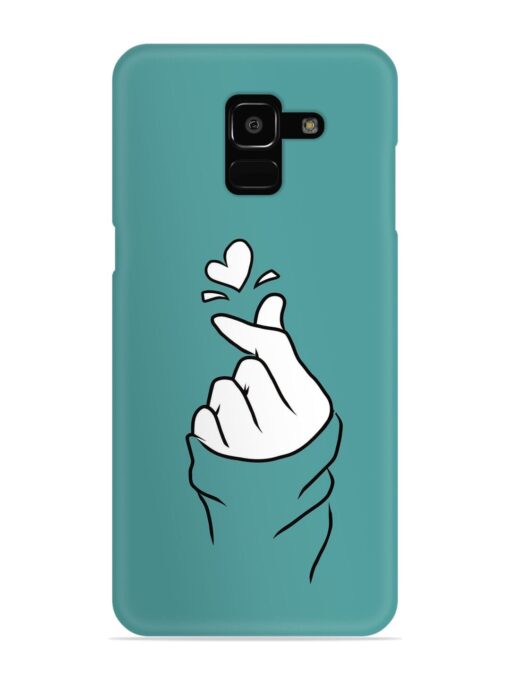 Korean Heart Sign Art Snap Case for Samsung Galaxy J6 (2018)