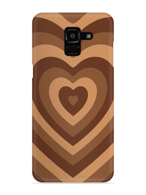 Brown Heart Snap Case for Samsung Galaxy J6 (2018) Zapvi