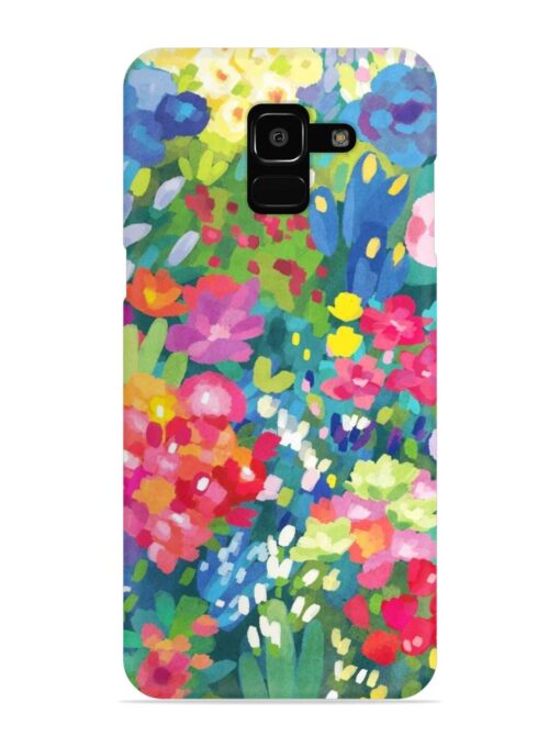 Watercolor Flower Art Snap Case for Samsung Galaxy J6 (2018)