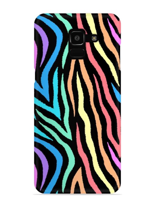 Colorful Abstract Zebra Snap Case for Samsung Galaxy J6 (2018)