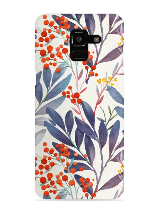 Seamless Floral Pattern Snap Case for Samsung Galaxy J6 (2018)