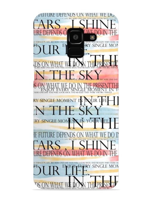 Seamless Slogans Pattern Snap Case for Samsung Galaxy J6 (2018)