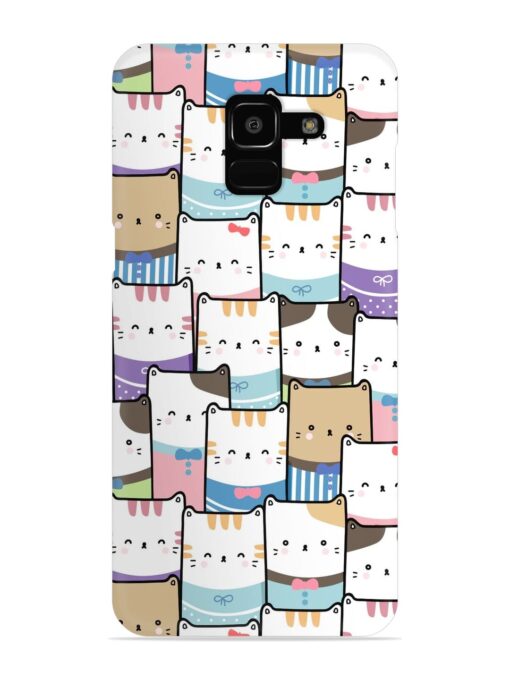 Cute Adorable Cat Snap Case for Samsung Galaxy J6 (2018)