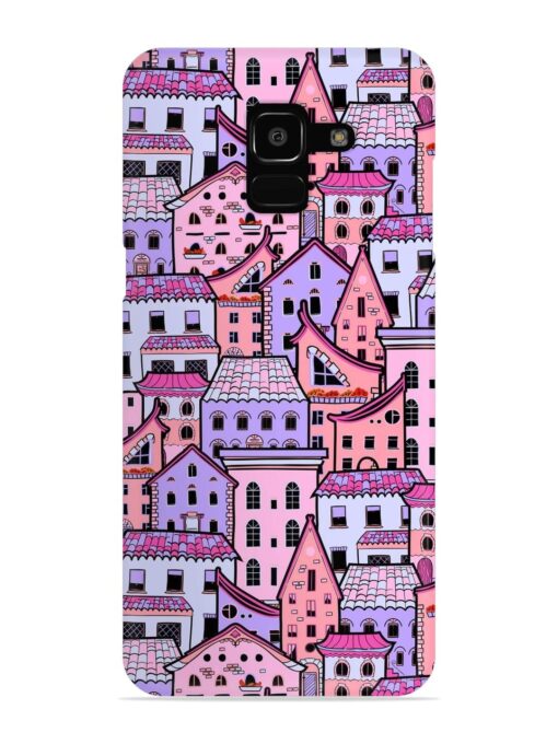 Seamless Pattern Houses Snap Case for Samsung Galaxy J6 (2018)