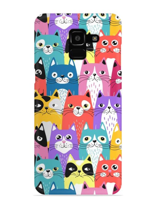 Funny Cartoon Cats Snap Case for Samsung Galaxy J6 (2018) Zapvi