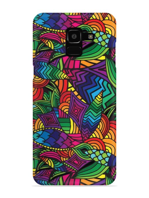 Abstract Multicolor Seamless Snap Case for Samsung Galaxy J6 (2018) Zapvi