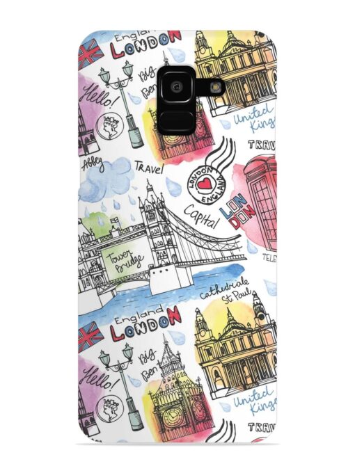 Vector London Landmark Snap Case for Samsung Galaxy J6 (2018) Zapvi