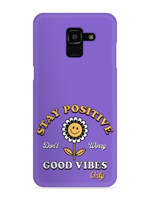 Retro Positive Flower Snap Case for Samsung Galaxy J6 (2018)