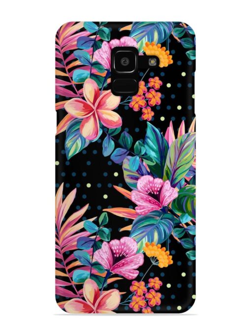 Seamless Floral Pattern Snap Case for Samsung Galaxy J6 (2018)