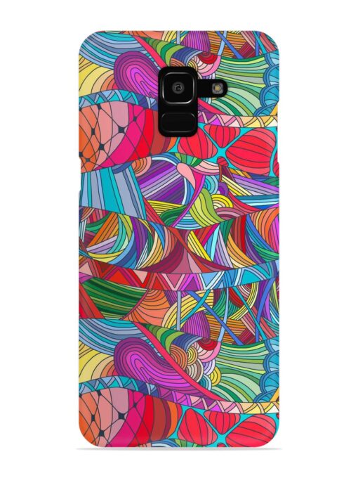 Seamless Patterns Hand Drawn Snap Case for Samsung Galaxy J6 (2018)