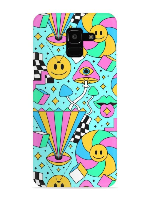 Trippy Rainbow 60S Snap Case for Samsung Galaxy J6 (2018)