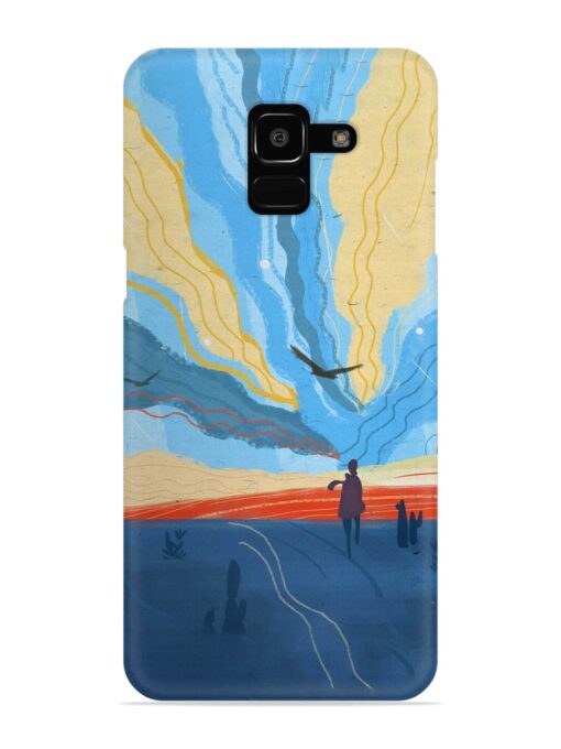 Minimal Abstract Landscape Snap Case for Samsung Galaxy J6 (2018)