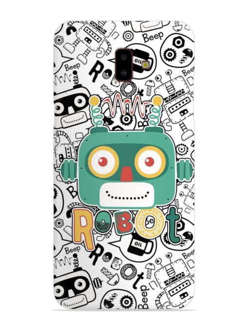 Robot Modern Seamless Pattern Snap Case for Samsung Galaxy J6 Plus Zapvi