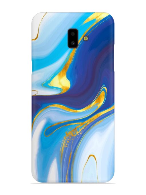 Watercolor Background With Golden Foil Snap Case for Samsung Galaxy J6 Plus Zapvi