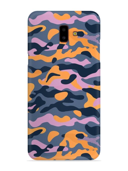 Camouflage Army Military English Orange Art Snap Case for Samsung Galaxy J6 Plus Zapvi