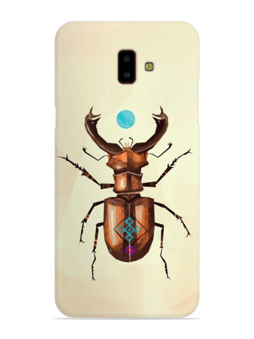 Stag Beetle Vector Snap Case for Samsung Galaxy J6 Plus Zapvi