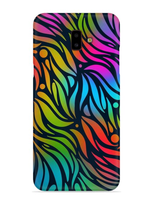 Abstract Leaf Design Snap Case for Samsung Galaxy J6 Plus Zapvi