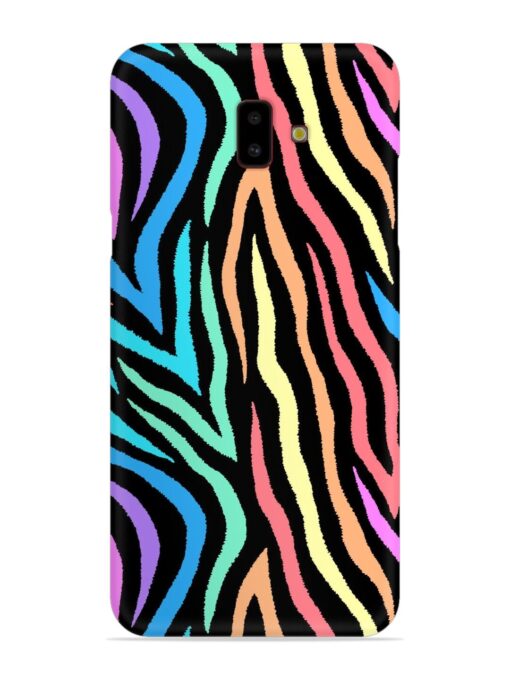 Colorful Abstract Zebra Snap Case for Samsung Galaxy J6 Plus