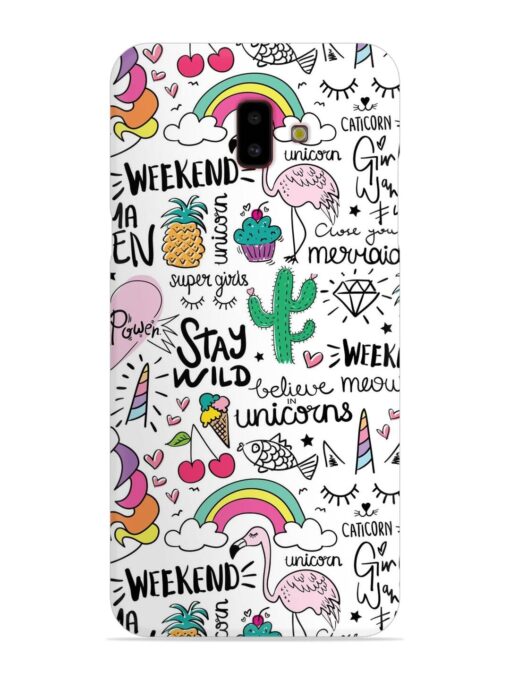 Unicorn Ice Cream Snap Case for Samsung Galaxy J6 Plus Zapvi