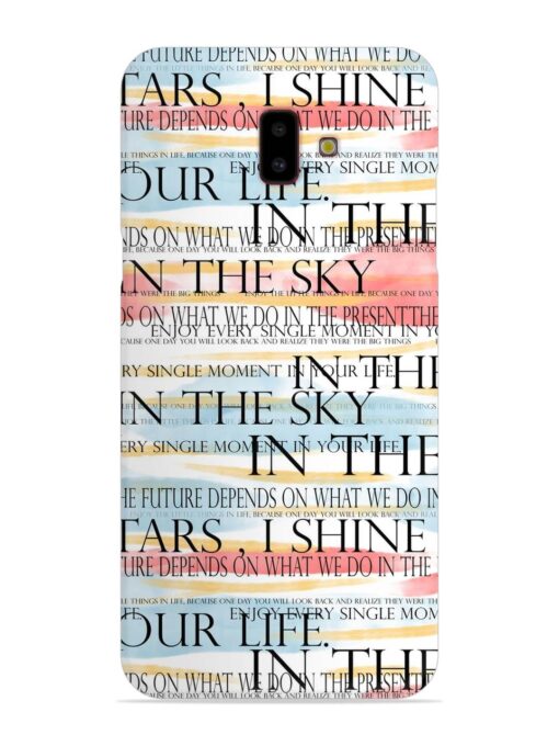 Seamless Slogans Pattern Snap Case for Samsung Galaxy J6 Plus Zapvi