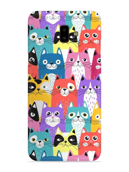 Funny Cartoon Cats Snap Case for Samsung Galaxy J6 Plus