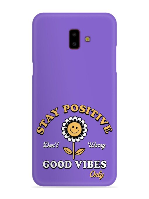 Retro Positive Flower Snap Case for Samsung Galaxy J6 Plus