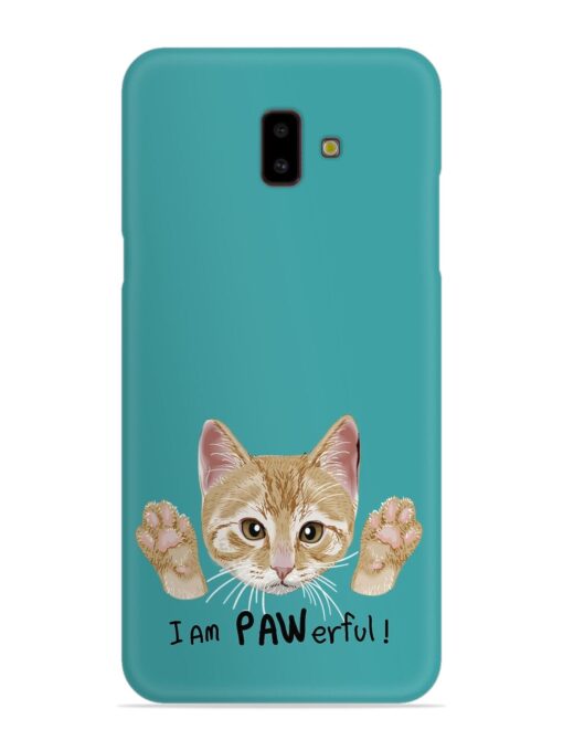 Typography Slogan Cat Snap Case for Samsung Galaxy J6 Plus