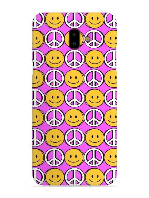 Smiley Face Peace Snap Case for Samsung Galaxy J6 Plus Zapvi