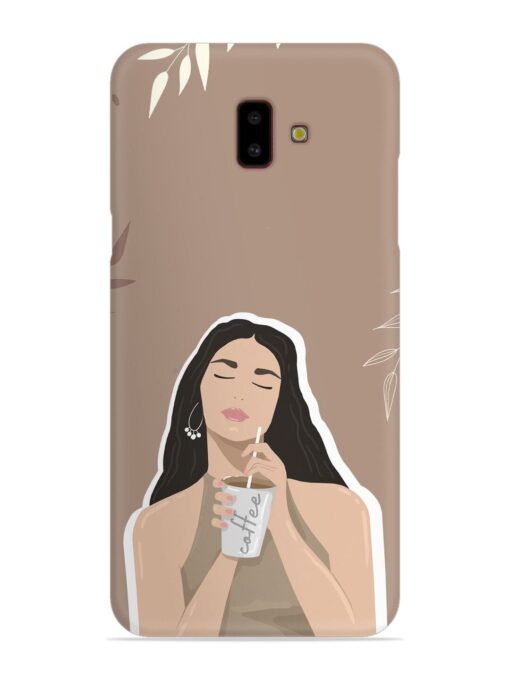 Girl With Coffee Snap Case for Samsung Galaxy J6 Plus