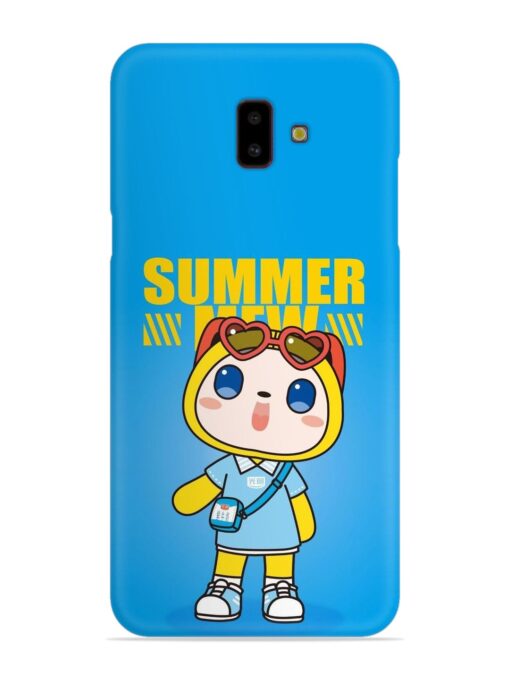 Summer Mew Cartoon Snap Case for Samsung Galaxy J6 Plus