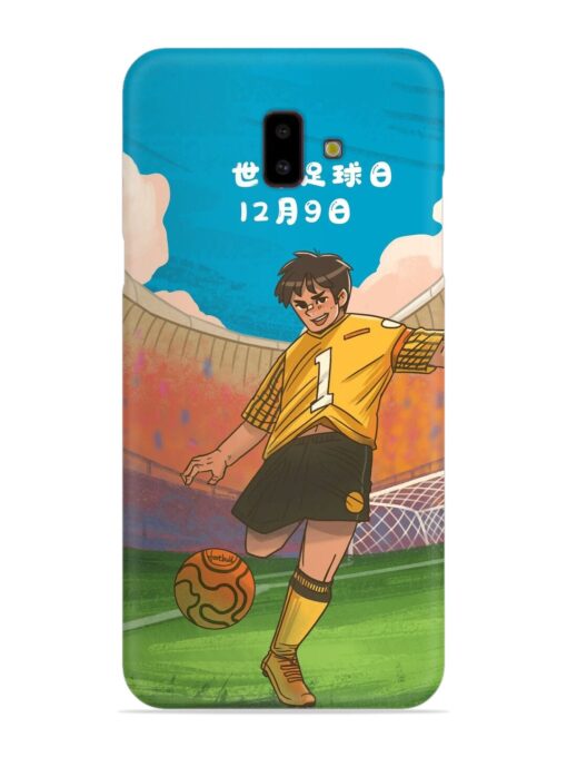 Soccer Kick Snap Case for Samsung Galaxy J6 Plus Zapvi