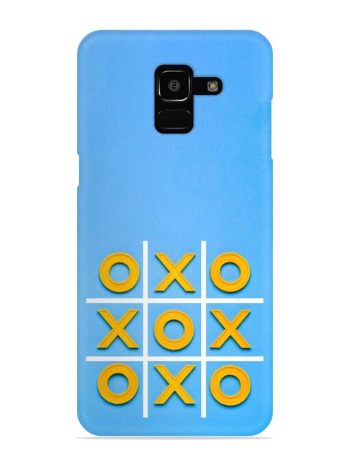 Yellow Plastic Crosses Snap Case for Samsung Galaxy J6 Prime