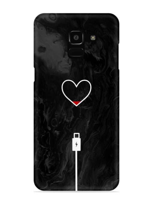 Heart Charging Vector Snap Case for Samsung Galaxy J6 Prime Zapvi