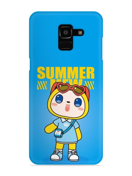 Summer Mew Cartoon Snap Case for Samsung Galaxy J6 Prime Zapvi