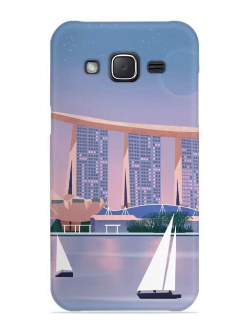 Singapore Scenery Architecture Snap Case for Samsung Galaxy J7 (2015)