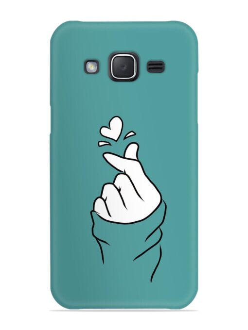 Korean Heart Sign Art Snap Case for Samsung Galaxy J7 (2015)