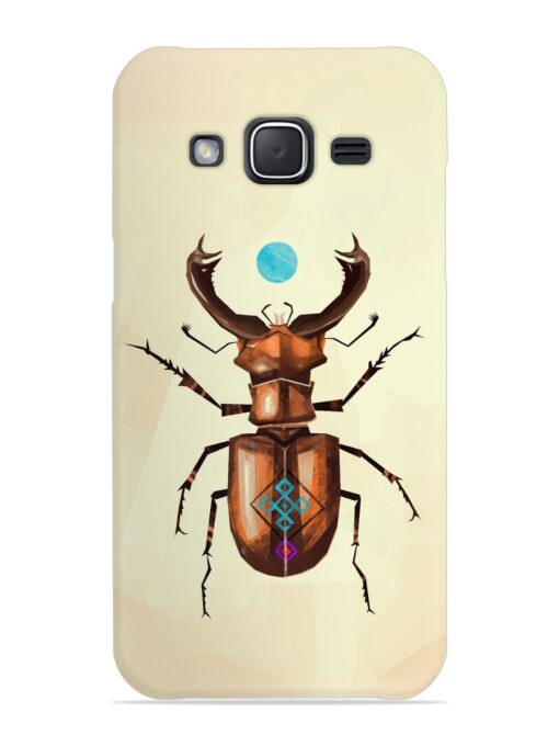 Stag Beetle Vector Snap Case for Samsung Galaxy J7 (2015) Zapvi