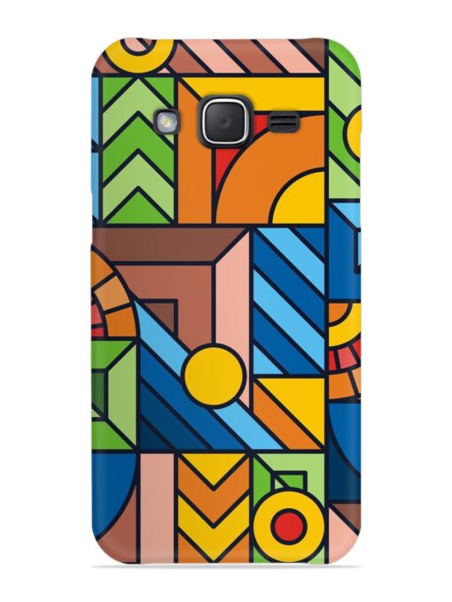 Colorful Geometric Snap Case for Samsung Galaxy J7 (2015) Zapvi