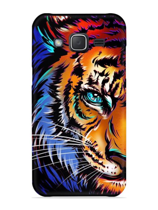 Colorful Lion Art Snap Case for Samsung Galaxy J7 (2015) Zapvi