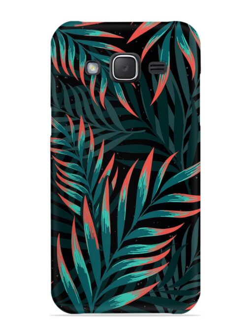 Green Leaf Art Snap Case for Samsung Galaxy J7 (2015) Zapvi