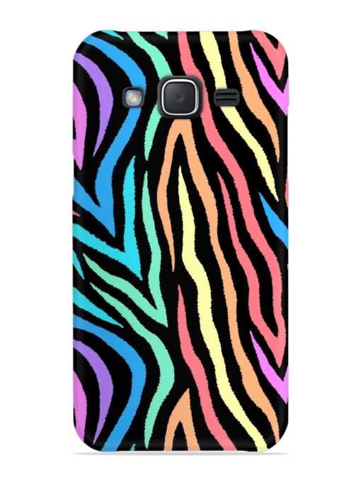 Colorful Abstract Zebra Snap Case for Samsung Galaxy J7 (2015) Zapvi